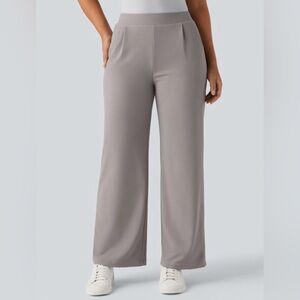 NWT Halara UltraSculpt™ Tummy Control Relaxed Fit Pants Gray Size XL